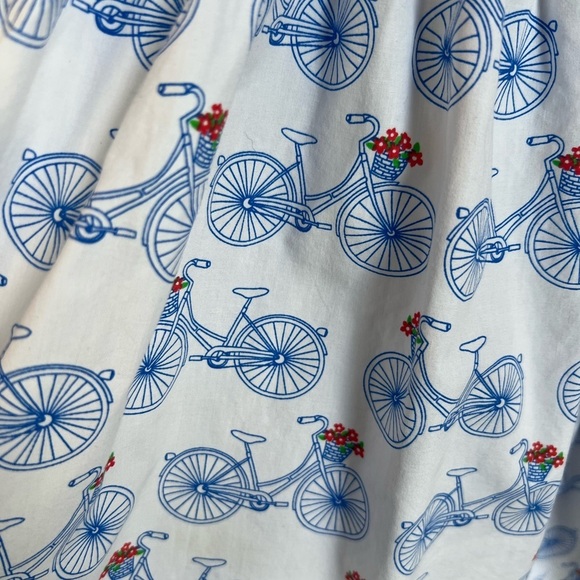 Eleanor Rose Bicycle Print “Lacey Top” Size 14-16 Youth Girls - Picture 2 of 6